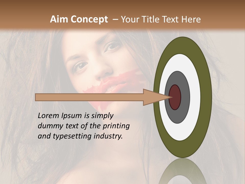 Caucasian Hot Youth PowerPoint Template