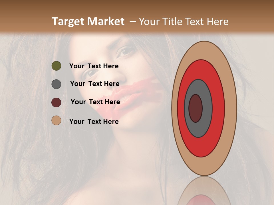 Caucasian Hot Youth PowerPoint Template