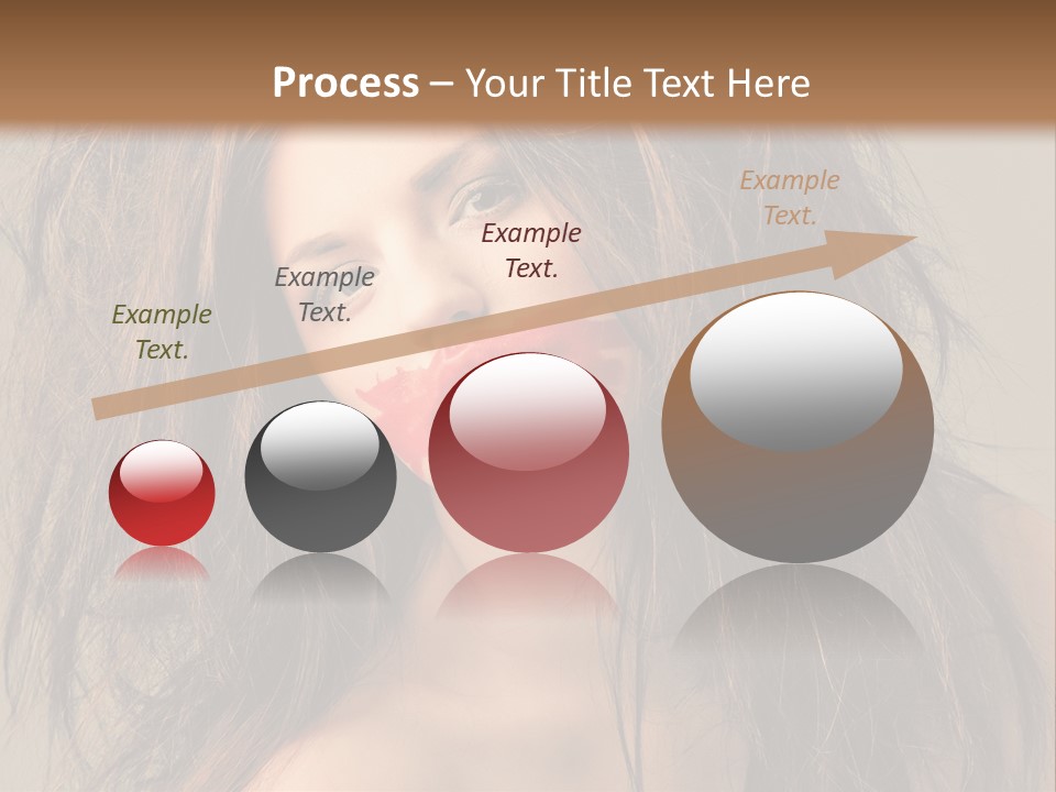 Caucasian Hot Youth PowerPoint Template