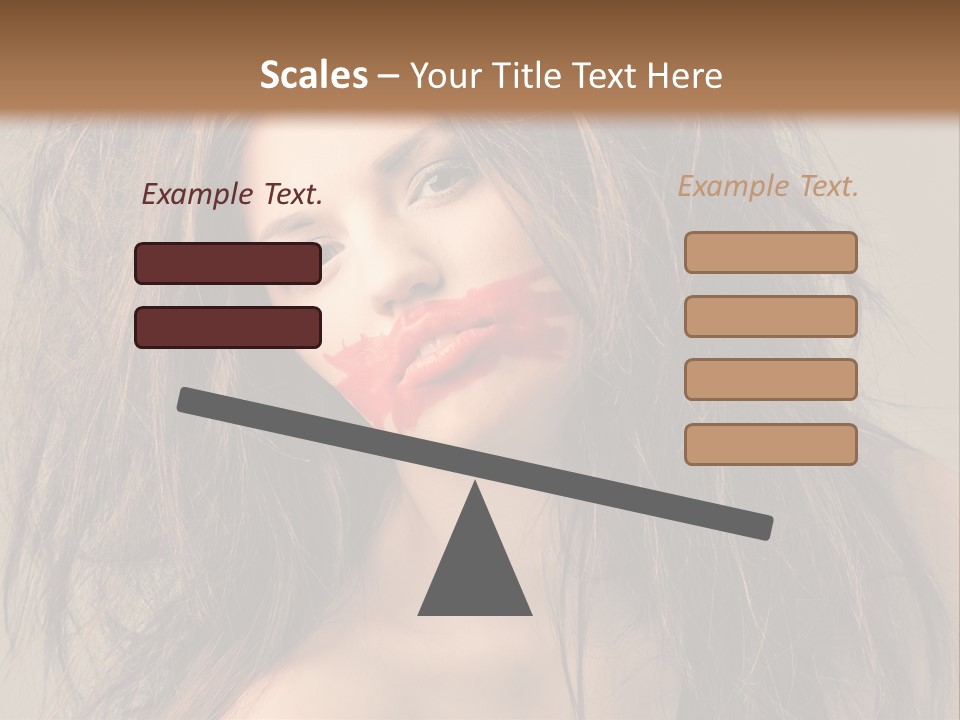 Caucasian Hot Youth PowerPoint Template