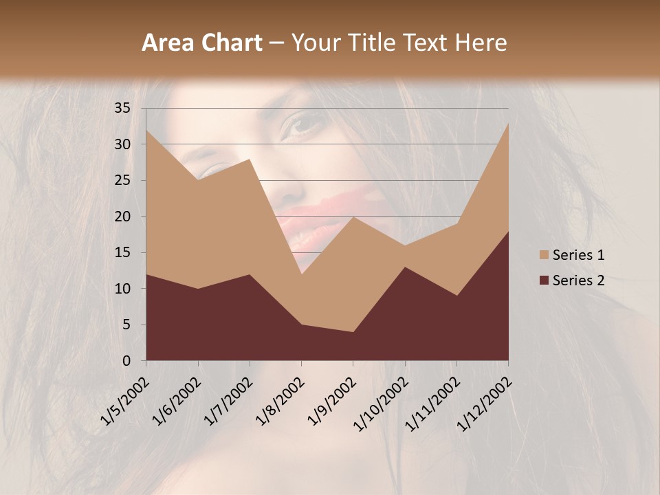 Caucasian Hot Youth PowerPoint Template