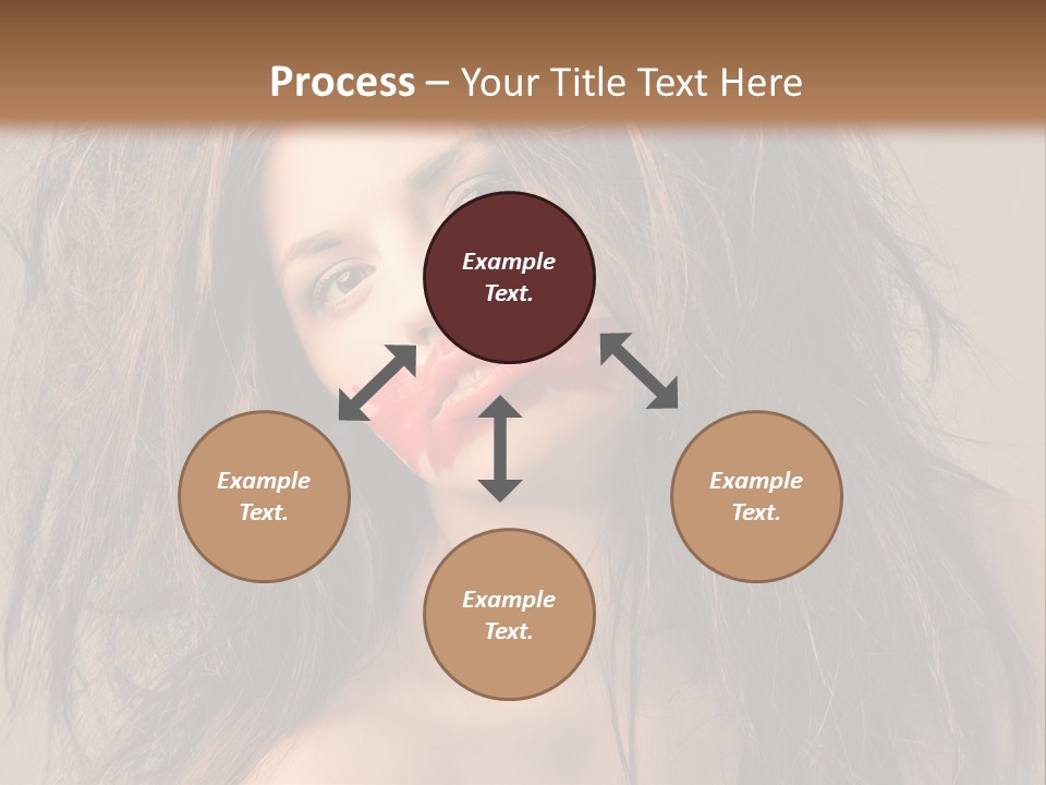 Caucasian Hot Youth PowerPoint Template