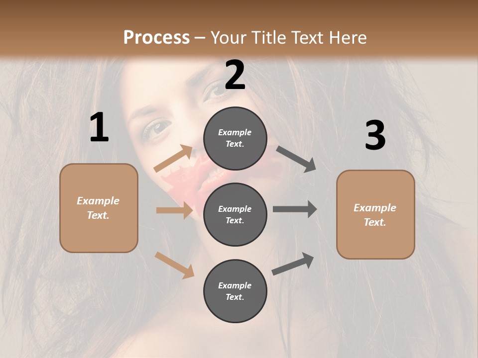 Caucasian Hot Youth PowerPoint Template