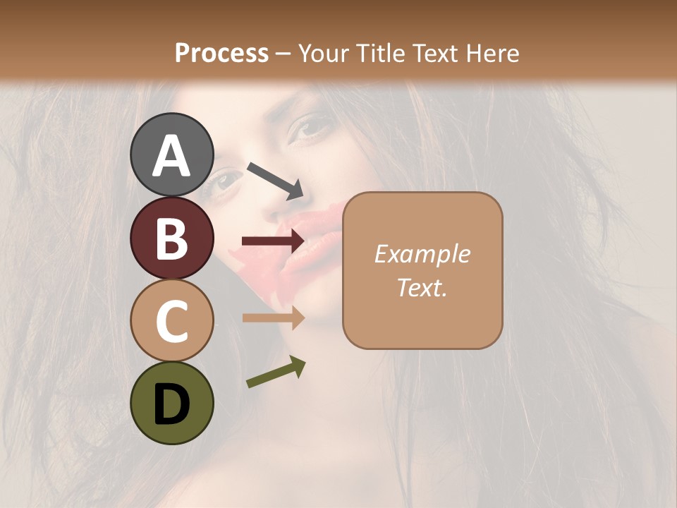 Caucasian Hot Youth PowerPoint Template