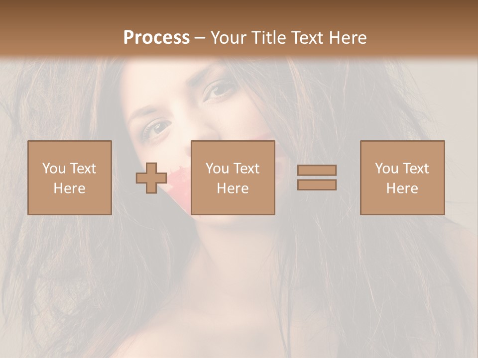 Caucasian Hot Youth PowerPoint Template