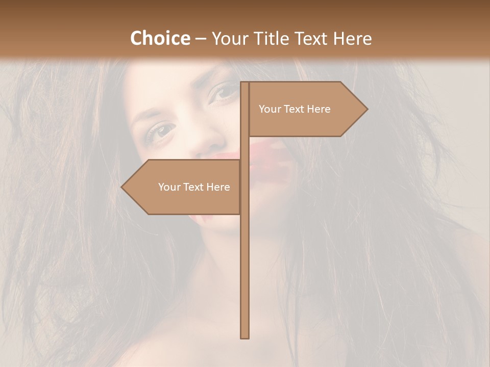 Caucasian Hot Youth PowerPoint Template