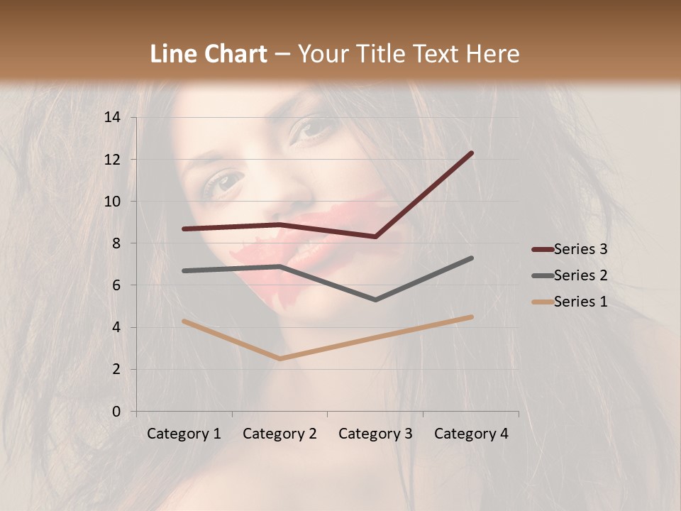Caucasian Hot Youth PowerPoint Template