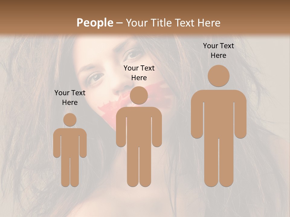 Caucasian Hot Youth PowerPoint Template