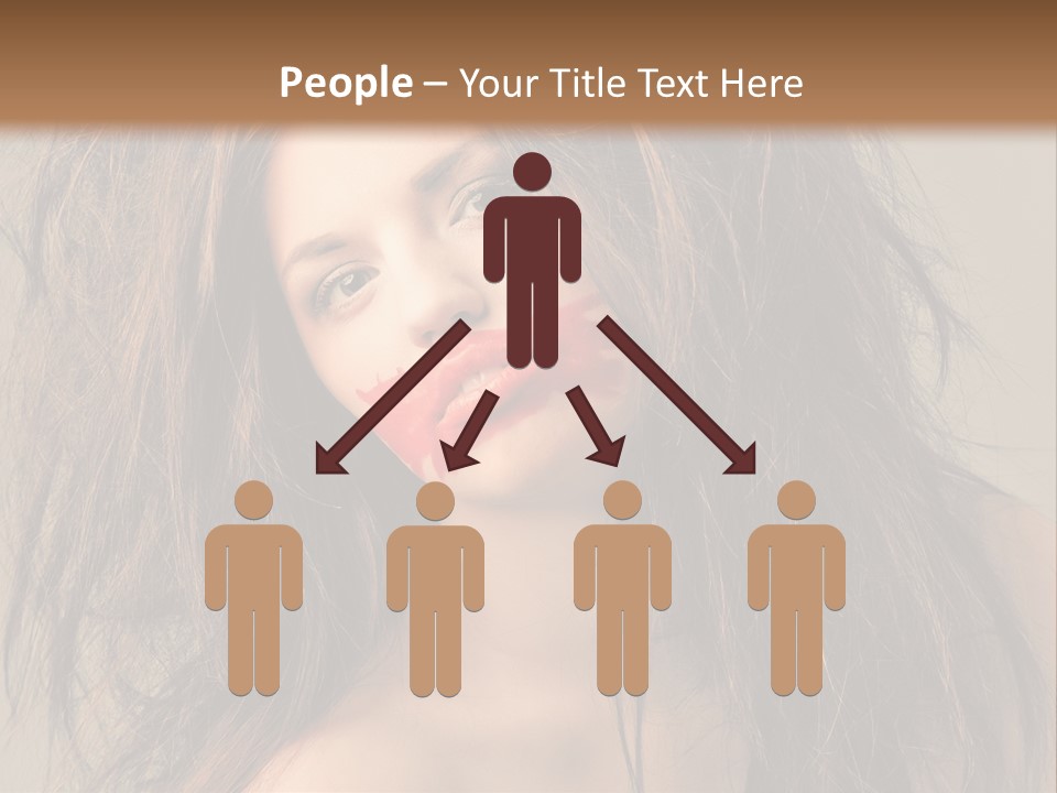 Caucasian Hot Youth PowerPoint Template