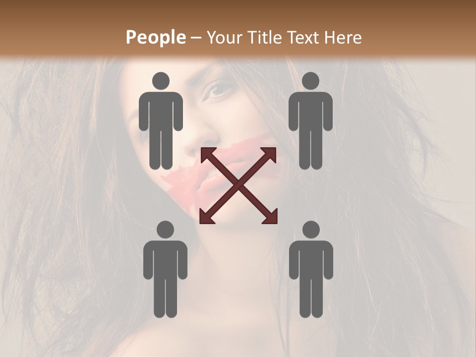 Caucasian Hot Youth PowerPoint Template