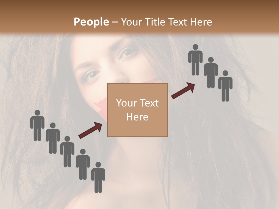 Caucasian Hot Youth PowerPoint Template