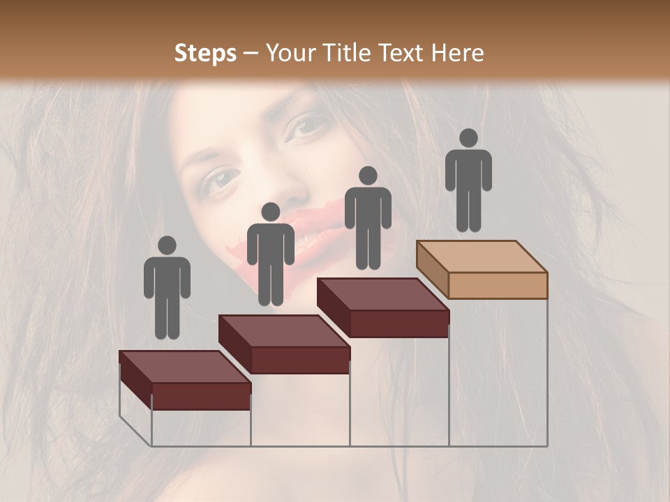 Caucasian Hot Youth PowerPoint Template