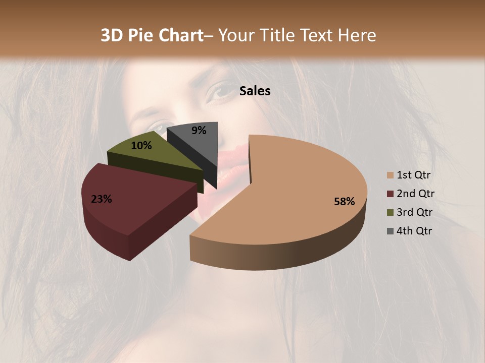 Caucasian Hot Youth PowerPoint Template