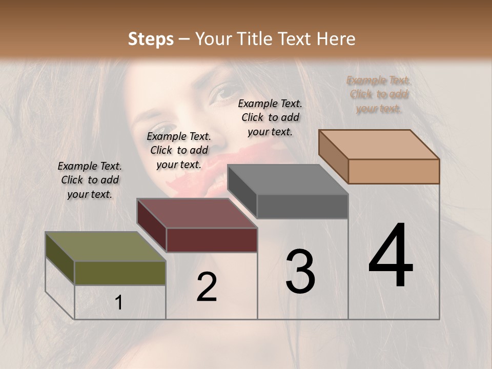 Caucasian Hot Youth PowerPoint Template