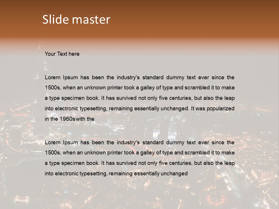 Development Skyline City PowerPoint Template