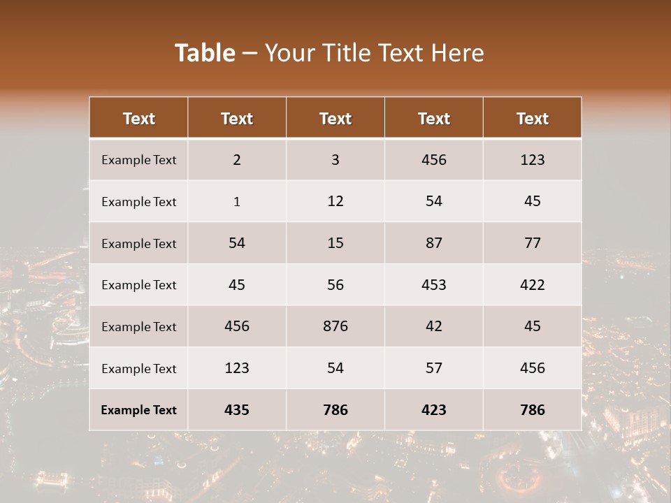 Development Skyline City PowerPoint Template