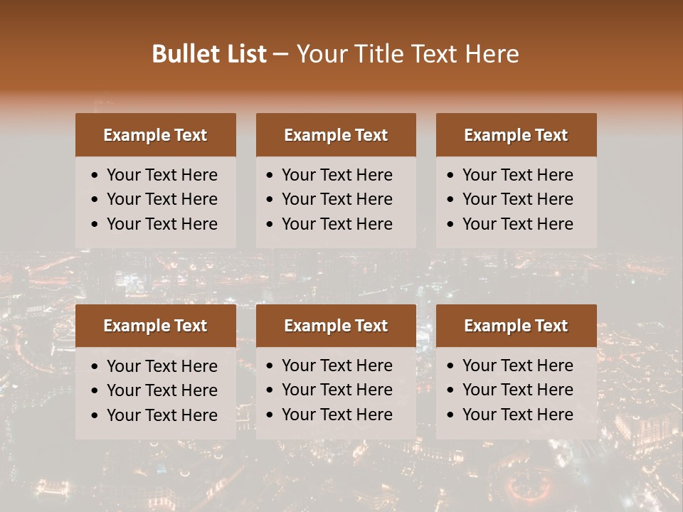 Development Skyline City PowerPoint Template