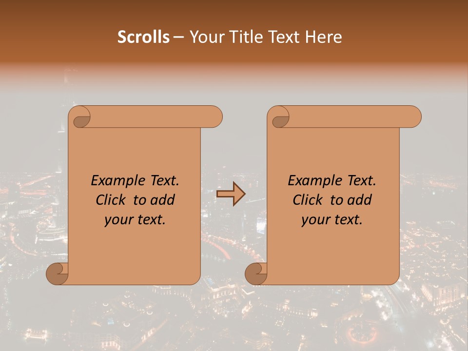 Development Skyline City PowerPoint Template