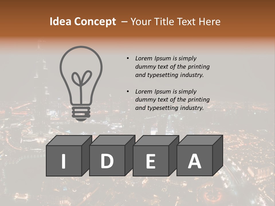 Development Skyline City PowerPoint Template