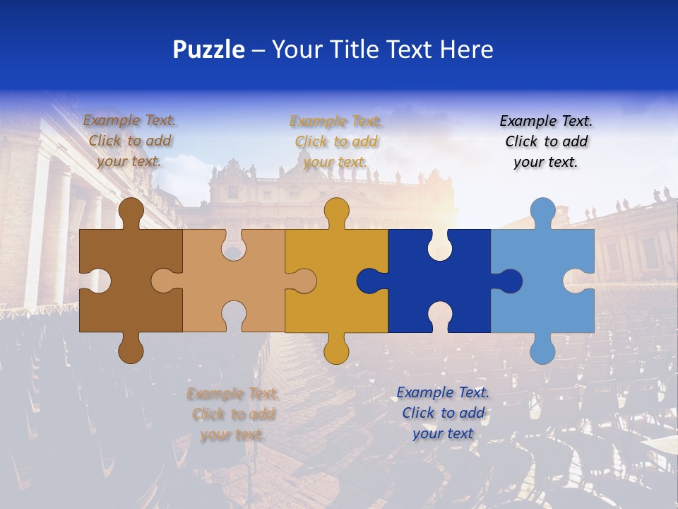 Sunny Landmark Exterior PowerPoint Template