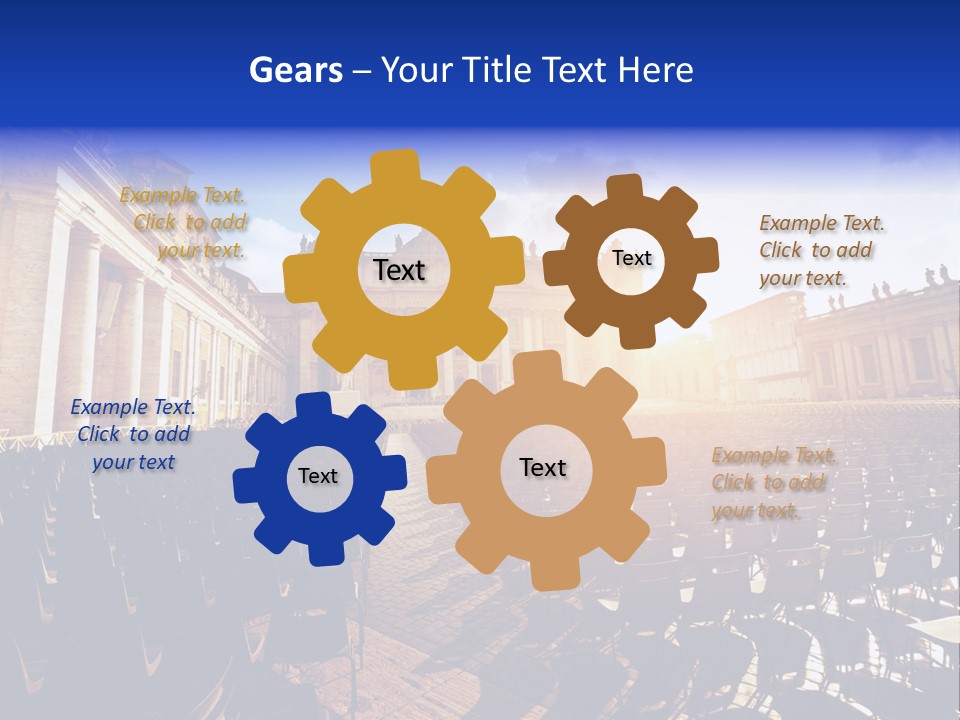 Sunny Landmark Exterior PowerPoint Template