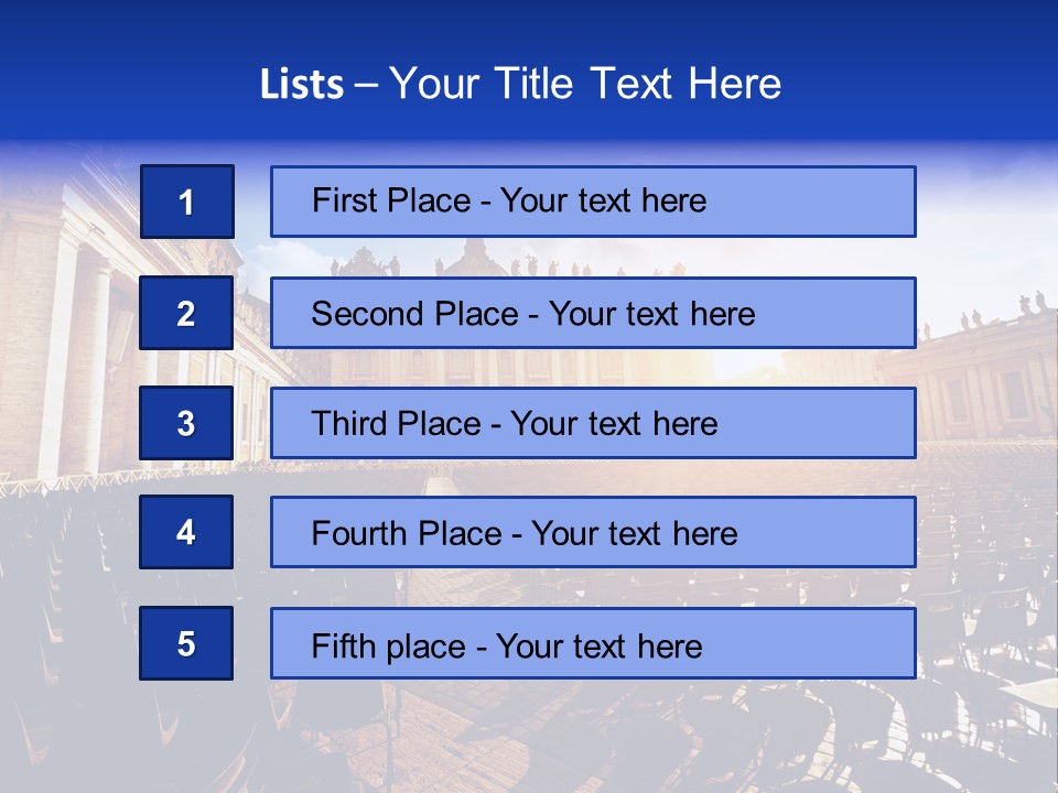 Sunny Landmark Exterior PowerPoint Template