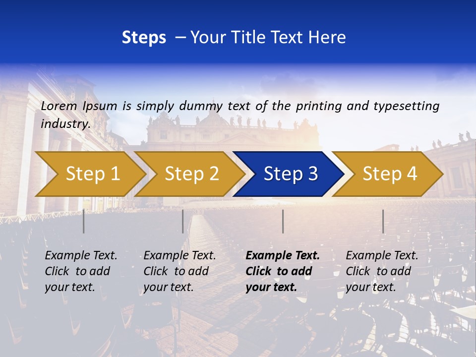 Sunny Landmark Exterior PowerPoint Template