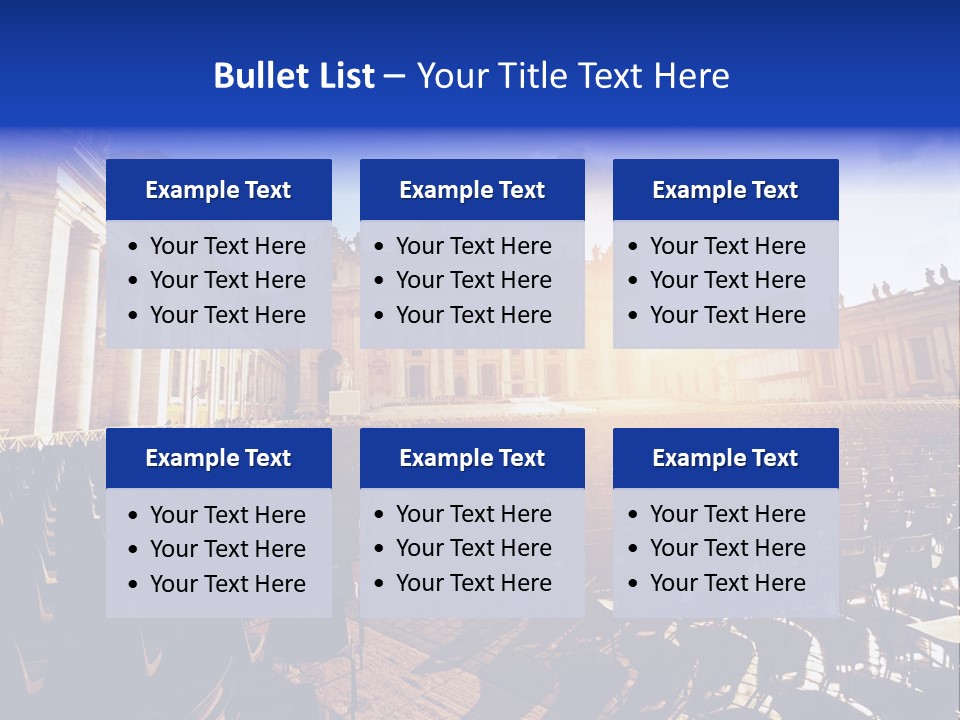 Sunny Landmark Exterior PowerPoint Template