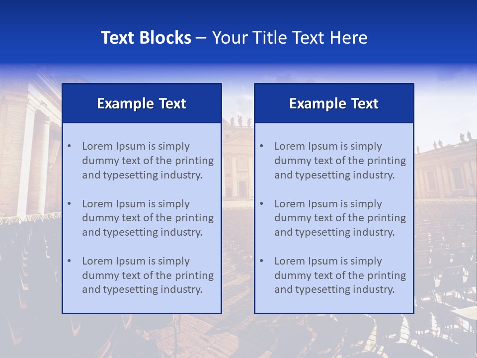 Sunny Landmark Exterior PowerPoint Template