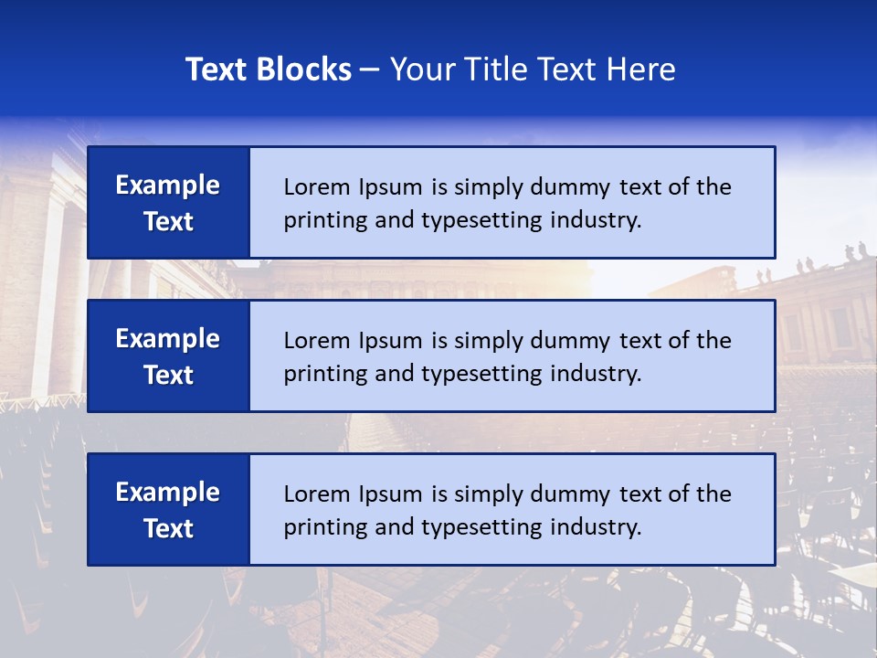 Sunny Landmark Exterior PowerPoint Template