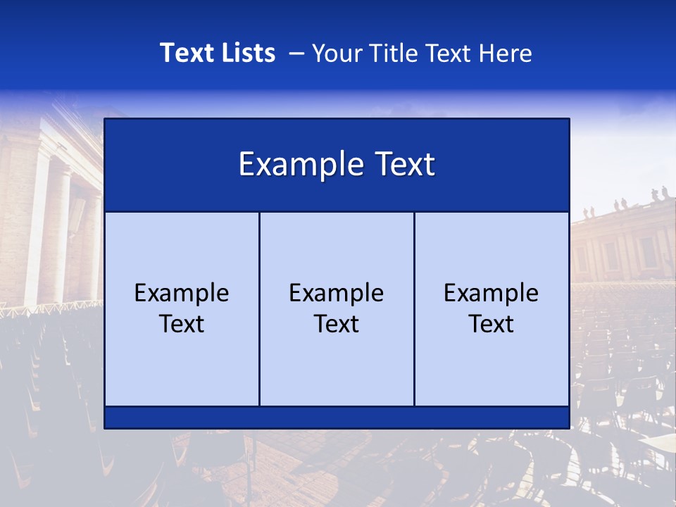 Sunny Landmark Exterior PowerPoint Template