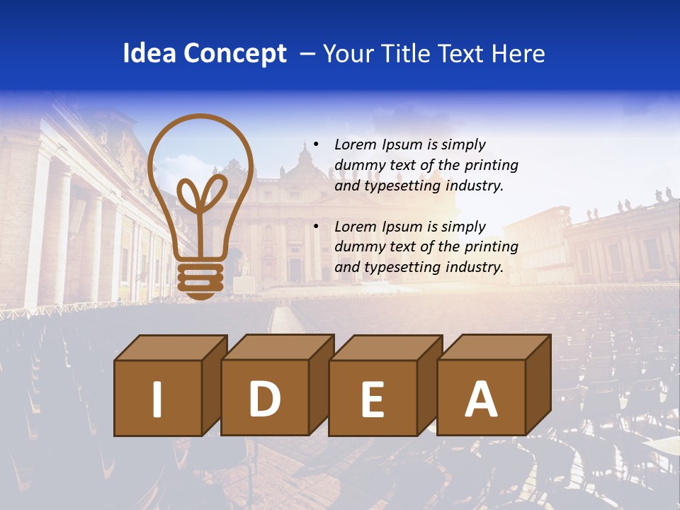 Sunny Landmark Exterior PowerPoint Template