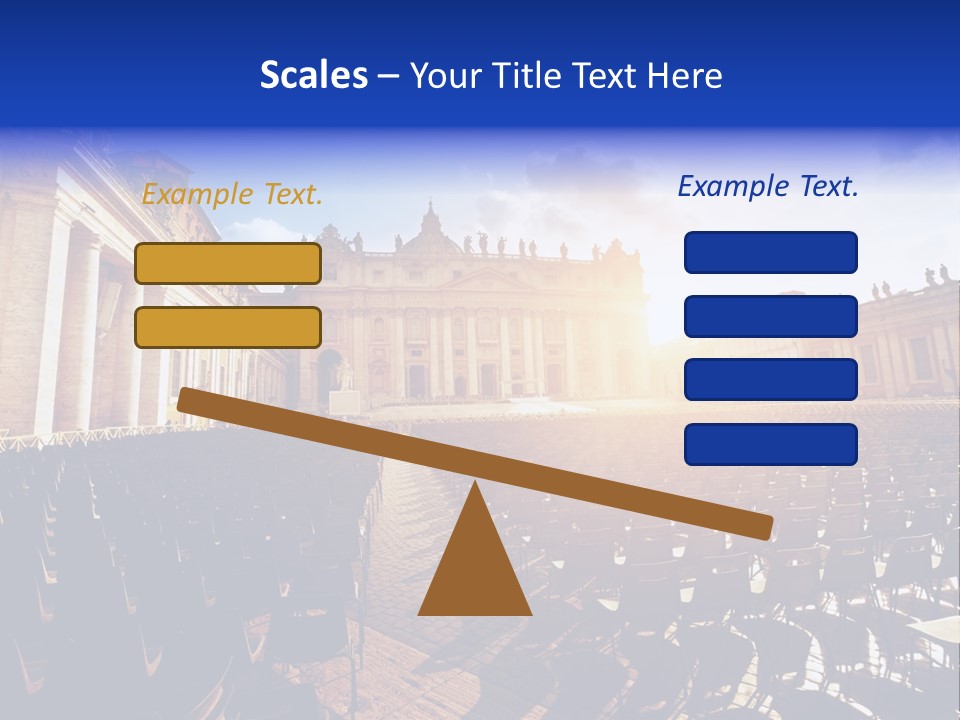 Sunny Landmark Exterior PowerPoint Template