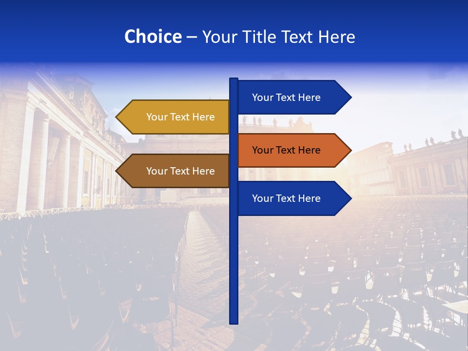 Sunny Landmark Exterior PowerPoint Template