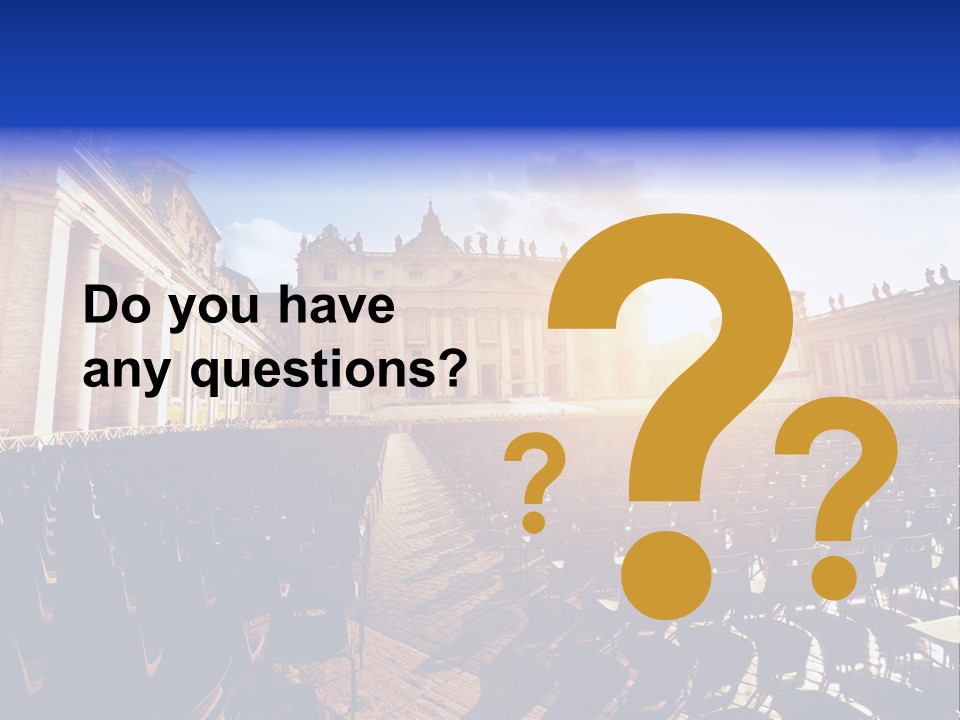 Sunny Landmark Exterior PowerPoint Template