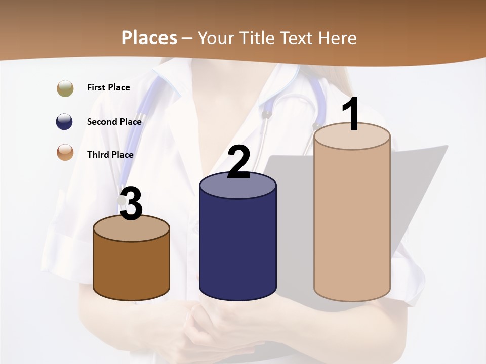 Blank Medicine Phonendoscope PowerPoint Template