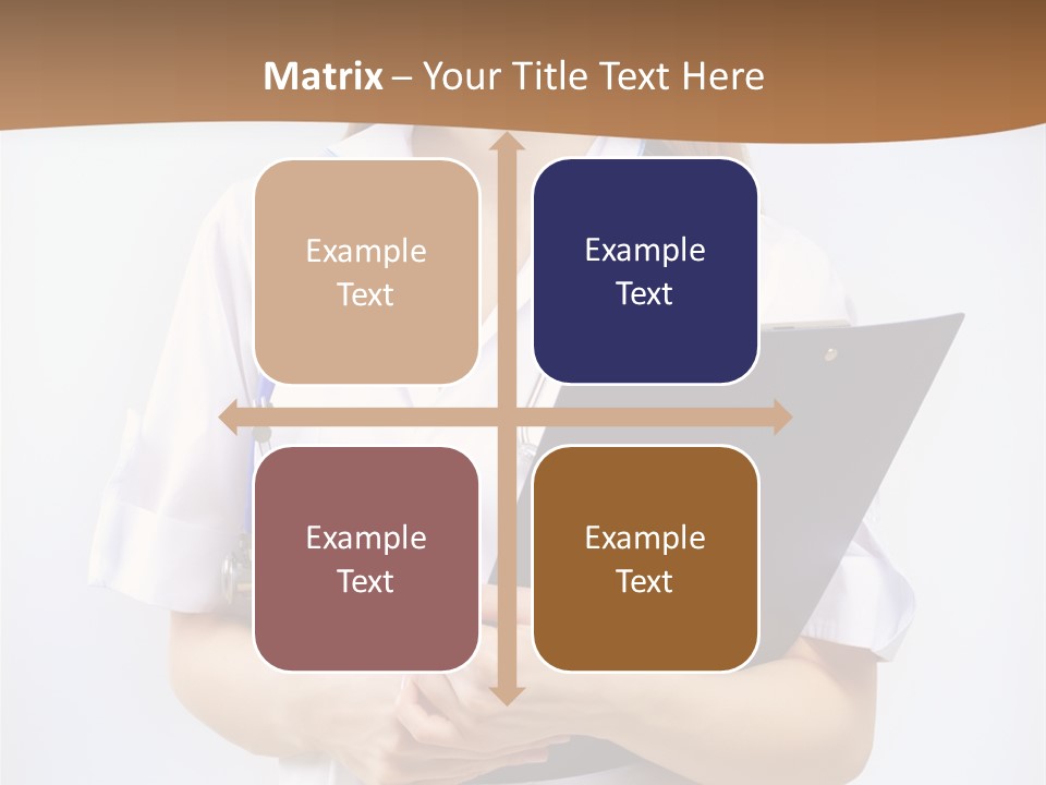 Blank Medicine Phonendoscope PowerPoint Template