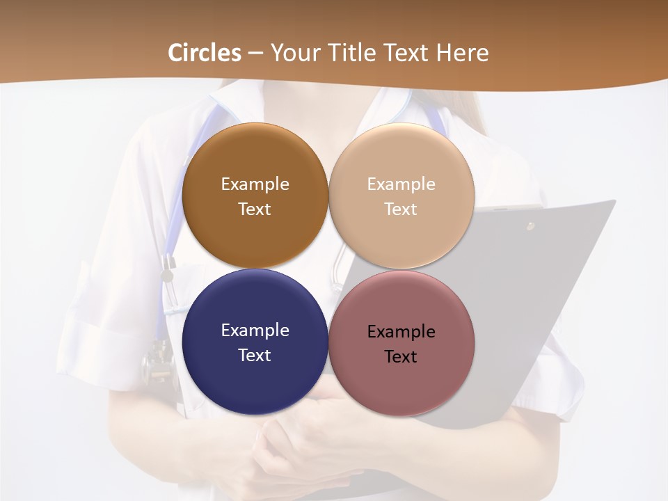 Blank Medicine Phonendoscope PowerPoint Template