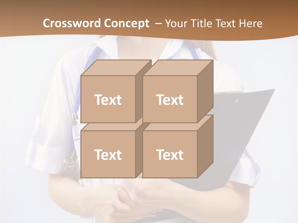 Blank Medicine Phonendoscope PowerPoint Template
