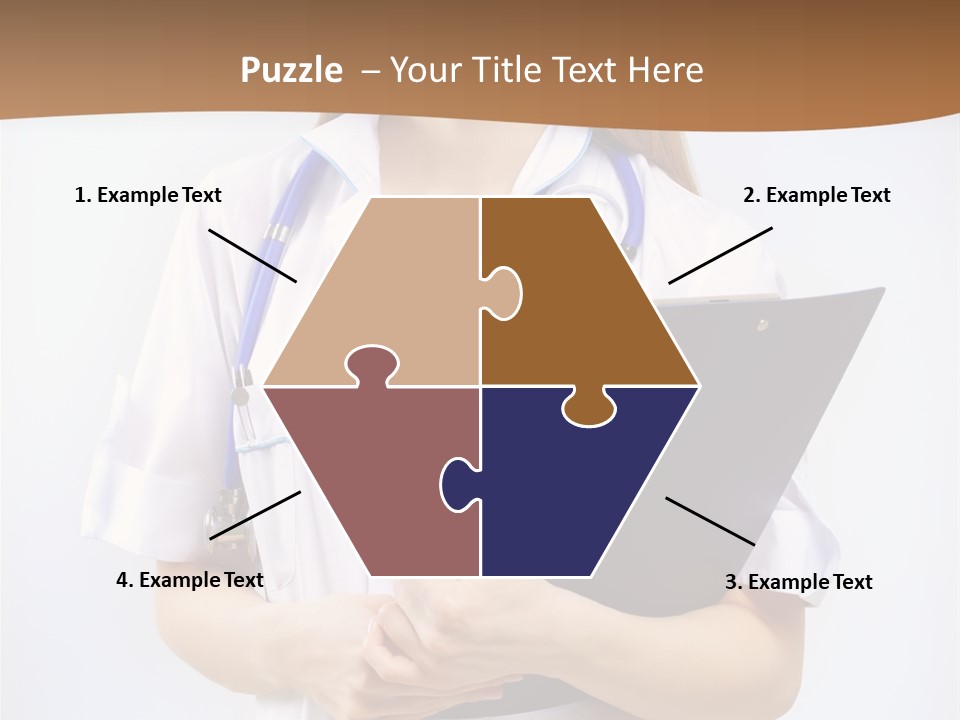 Blank Medicine Phonendoscope PowerPoint Template