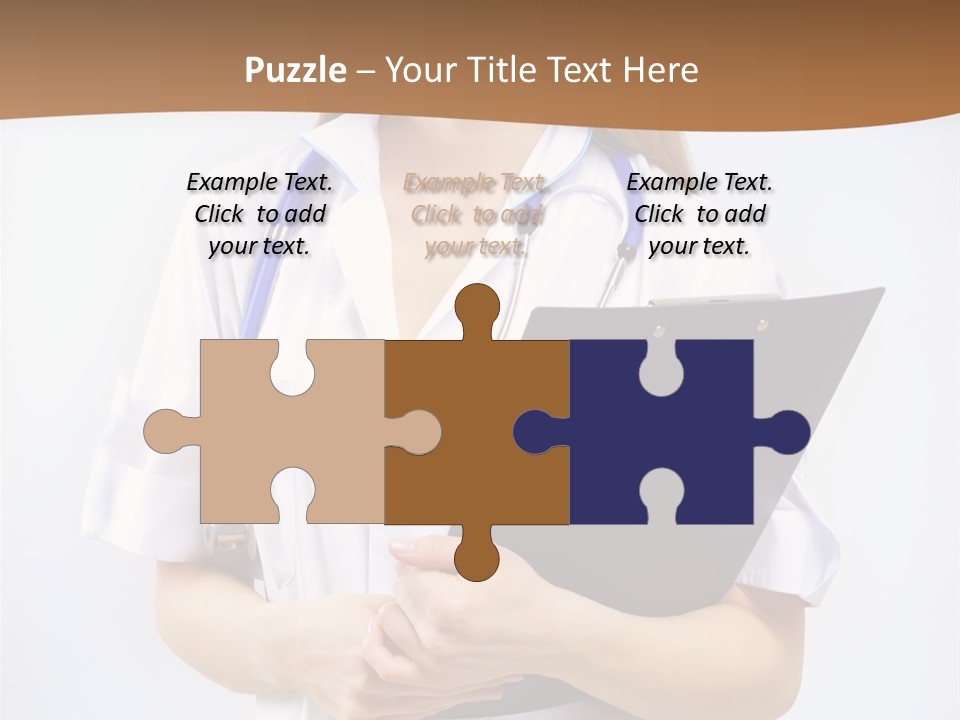 Blank Medicine Phonendoscope PowerPoint Template