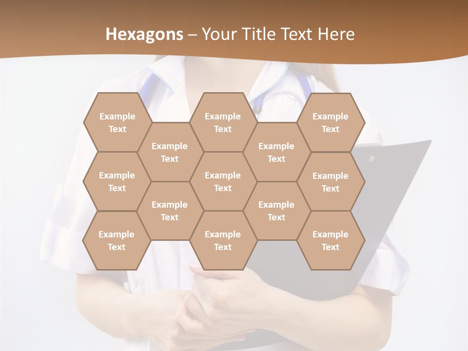 Blank Medicine Phonendoscope PowerPoint Template
