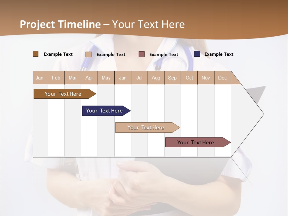 Blank Medicine Phonendoscope PowerPoint Template