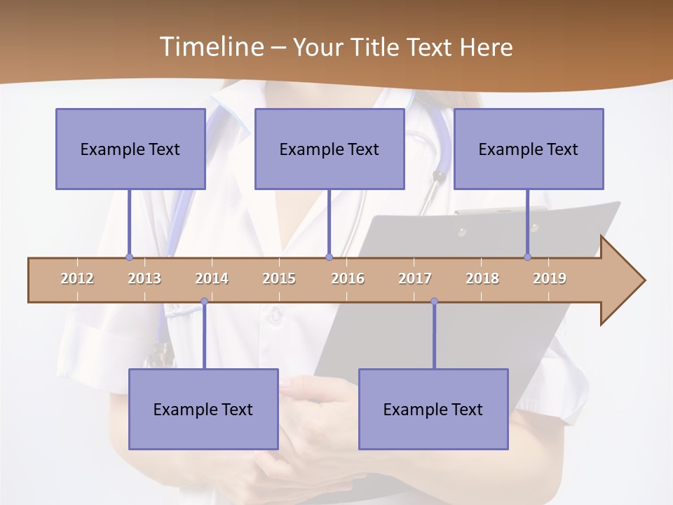 Blank Medicine Phonendoscope PowerPoint Template