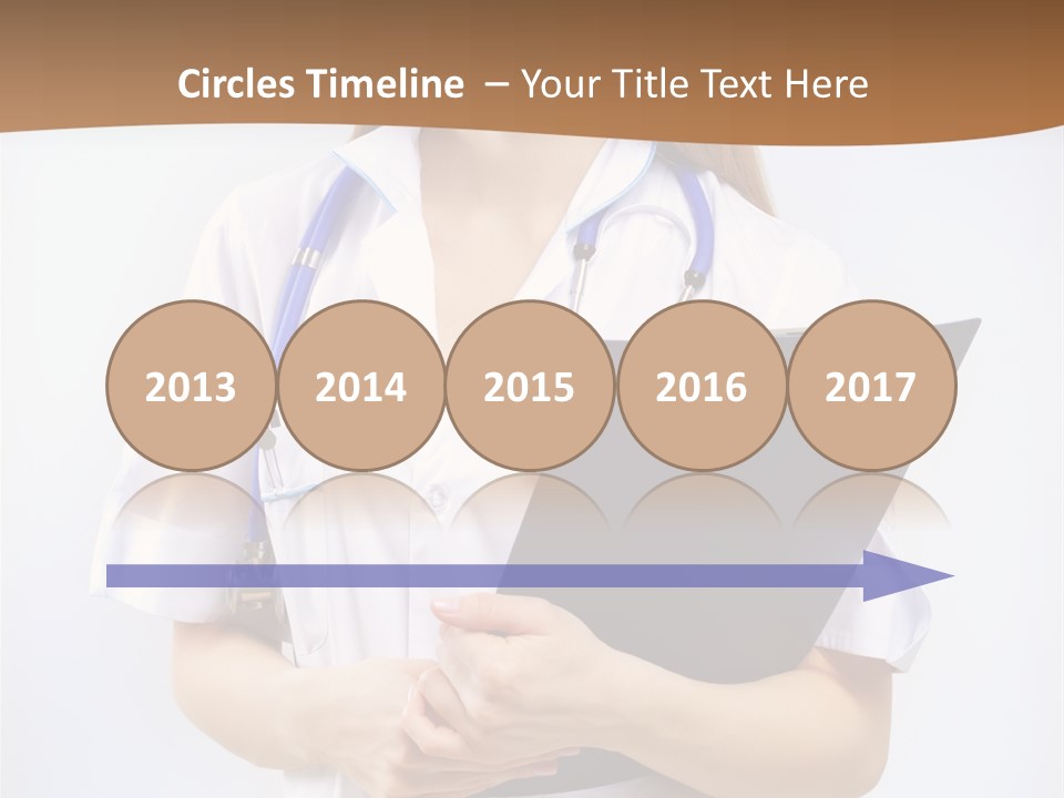 Blank Medicine Phonendoscope PowerPoint Template