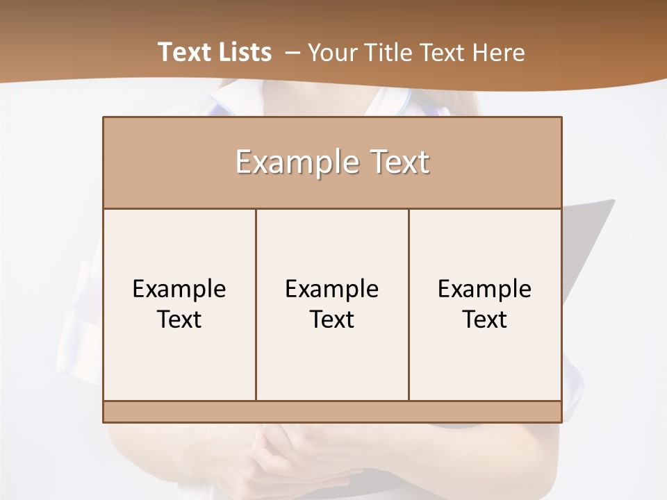 Blank Medicine Phonendoscope PowerPoint Template