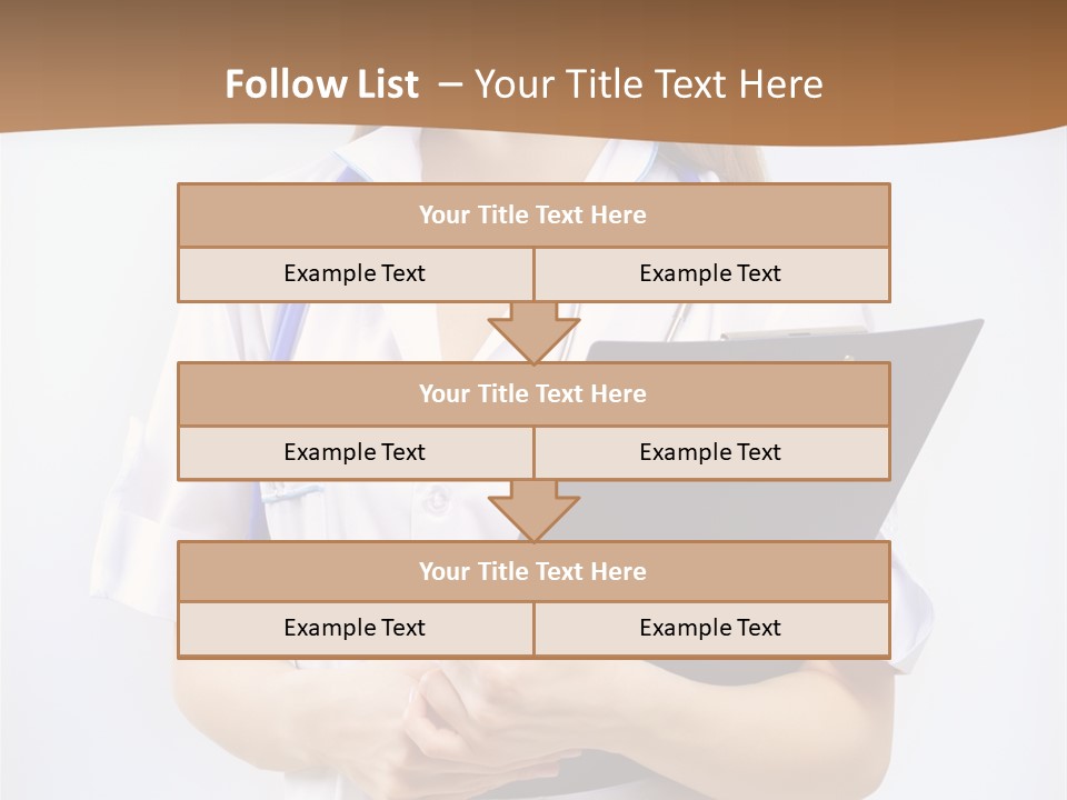 Blank Medicine Phonendoscope PowerPoint Template