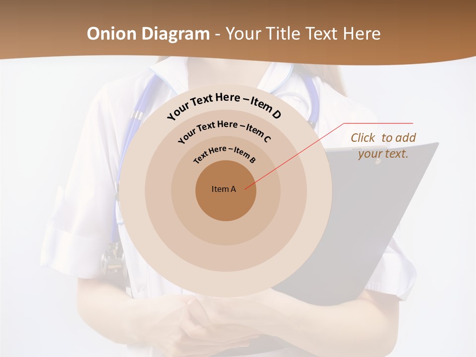 Blank Medicine Phonendoscope PowerPoint Template