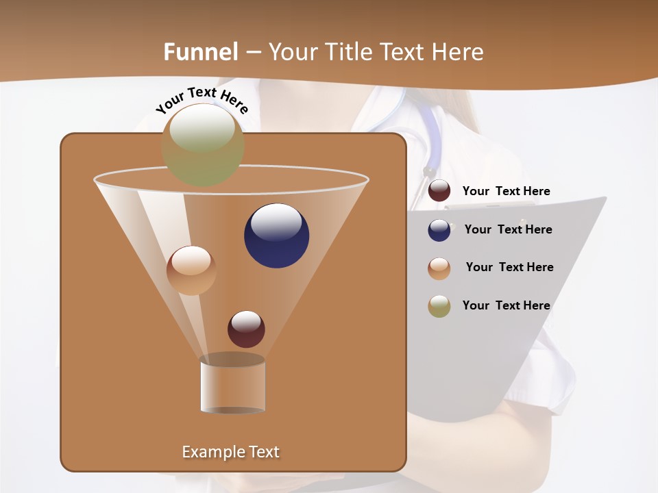 Blank Medicine Phonendoscope PowerPoint Template