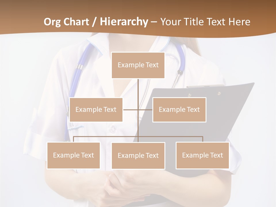 Blank Medicine Phonendoscope PowerPoint Template